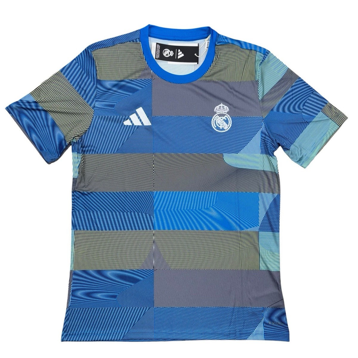 Adidas Real Madrid '25/26 Pre-Match Ocean Blue Soccer Jersey, Size