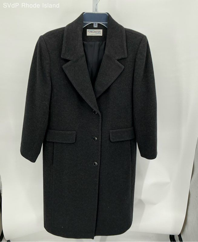 Forecaster of Boston Wool Blend Black Outercoat - Size 12