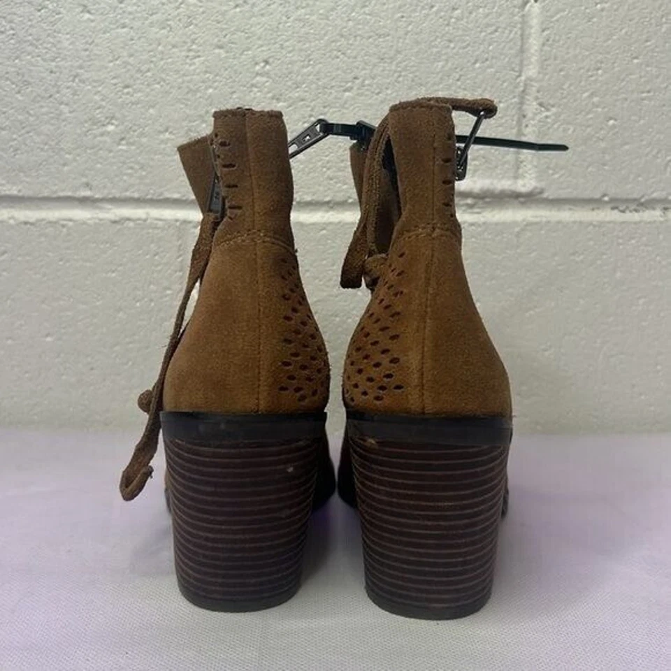 Neuf Lucky Brand Femmes Ramses Bottes Mode Tapenade Taille 6.5 Huilé Daim Talon - Photo 3/4