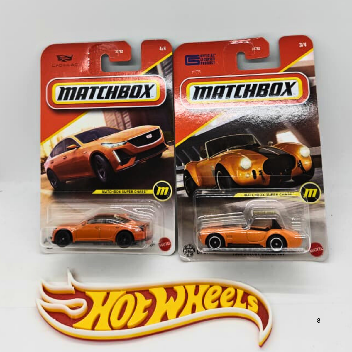 MATCHBOX 2025 Super Chase 1965 SHELBY COBRA 427 & 2021 CADILLAC