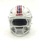 Custom Throwback New England Patriots Pocket Pro Helmet with white mask 3d print — photo 3
