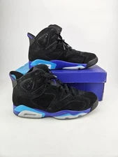 [CT8529-004] Mens 12 Air Jordan Retro 6 BLACK/BRIGHTCONCORD-AQUATONENOIR/AQIJAT