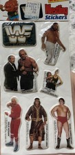 NOS 1985 WWF Wrestling Sealed Puffy Stickers 3-D Hulk Hogan Snuka Big John Studd
