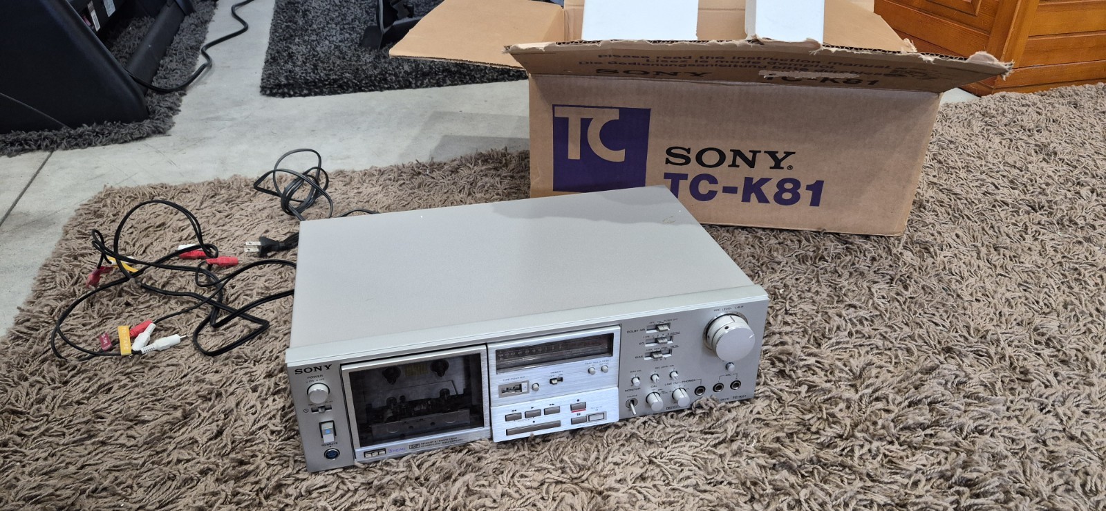 Sony TC-K81 Stereo Cassette Deck with Original Box and Manua