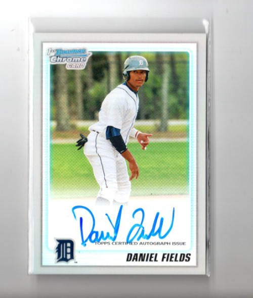 2010 Bowman Chrome Prospects Daniel Fields Autograph Refractor Rookie Card /500