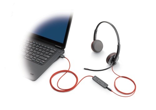 Poly Blackwire 3220 Stereo Headset USB-C-Anschluss incl. USB-Adapter - Image 2