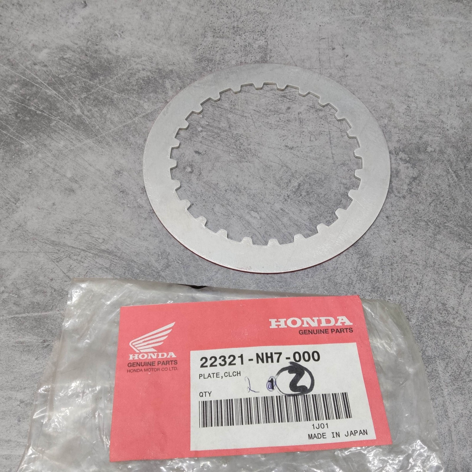 Disque lisse embrayage HONDA 22321-NH7-000 anti-surchauffe 2mm