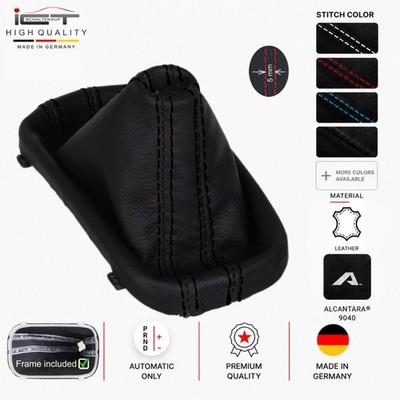 A Leather shift boot gaiter compatible with VW Eos Scirocco 3 DSG Automatic #02