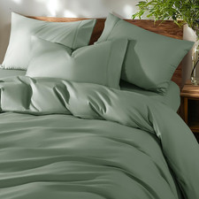 100 Cotton California King Size Duvet Covers - 600 Thread Count, Luxury Sateen