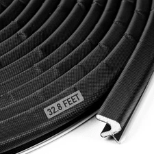 Door Weather Stripping Soundproof Door Seal Strip V-Shaped Q Foam 32.8Ft Kerf We