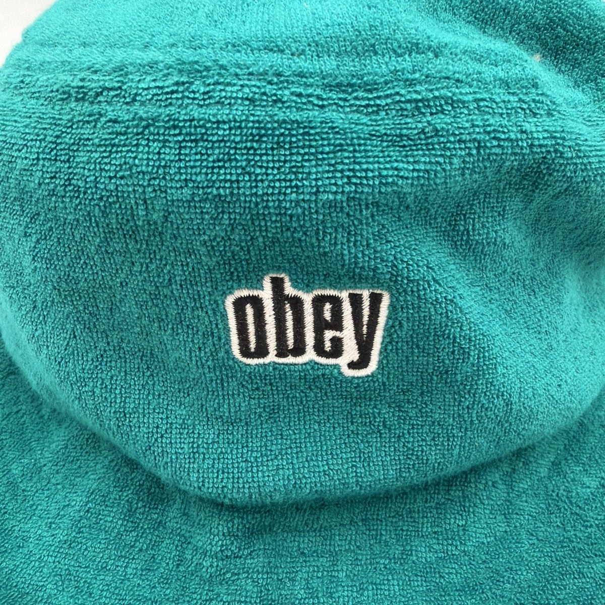 Obey  Terry Bucket Hat Teal Adult Unisex View 5