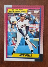 1990 Topps Major League Debut 1989 #14 Joey Belle Rookie Card RC. rookie card picture