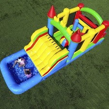23x8x9FT Commercial PVC Inflatable Obstacle Course Bounce House Bouncy Castle