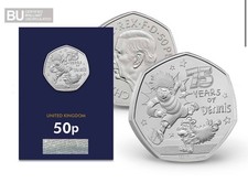 New 2026 50p UK Dennis the Menace BUNC 75th Year Anniversary Beano. - Available on eBay
