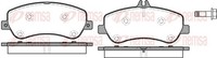 Bremsbelagsatz Scheibenbremse Remsa 1377.00 FüR Klasse Mercedes X204 GLK C207