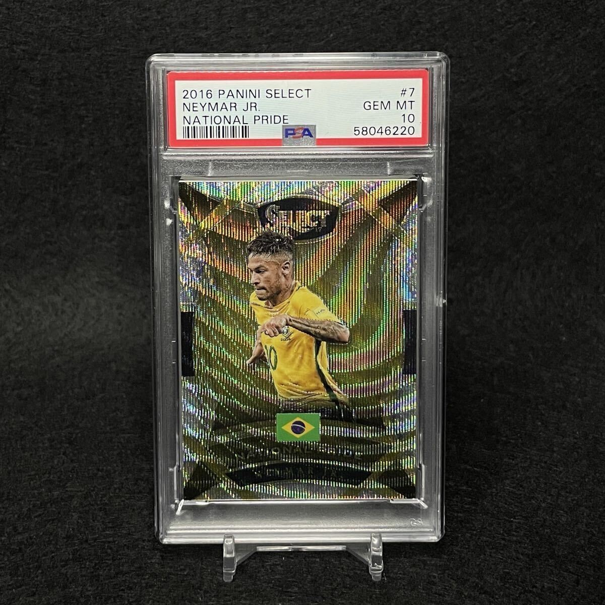 PSA10 2016 Panini Select Soccer Neymar jr. Neymar National Pride #7 Brazil