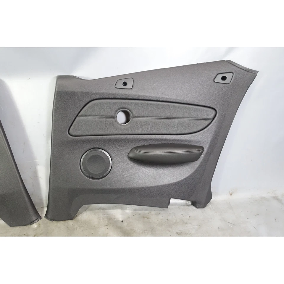 2008 BMW E88 1-Series Convertible Rear Interior Trim Panels Black Leather OEM - Image 4 of 4