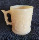 Vtg. 1970's Whataburger Coffee Mugs Milk Glass Look Collector