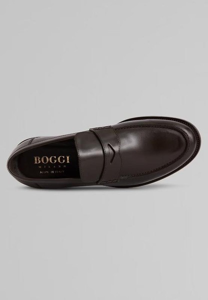 Men Boggi Milano Heels Brown Leather 41