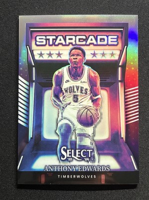ANTHONY EDWARDS Starcade Silver Prizm Case Hit SSP #4 Timberwolves