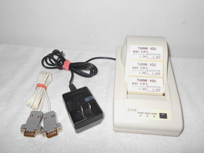 CAS CORPORATION DLP-50 LABEL PRINTER W/POWER ADAPTER & LABELS            