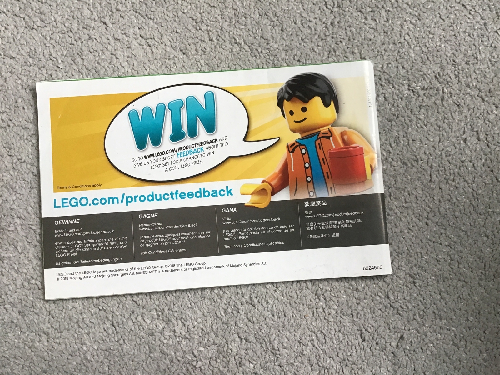 Official Lego 21140 The Chicken Coop Minecraft Instruction Book eBay