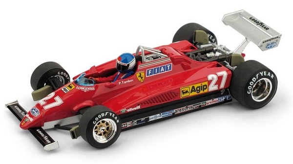 Brumm 1/43 F1 Ferrari 126 C2 Tambay 1982 27 Monza Gp Statisches Modell Diecast-image