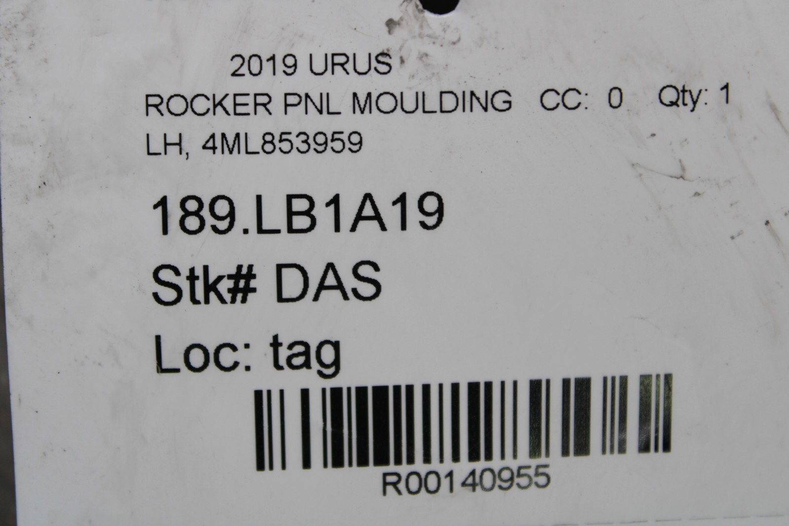 Lamborghini Urus, LH, Left, Rocker Panel, Dmg, Used, P/N 4ML853959