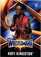 Kofi Kingston Superstar 2017 Topp WrestleMania Wrestling Card