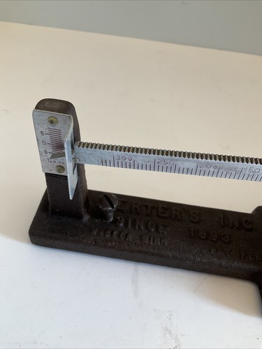 VINTAGE HERTERS INC. CAST IRON RELOADING SCALE 1893 Waseda Minnesota - Picture 4 of 11