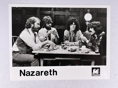 Nazareth Band Photograph Dan McCafferty Pete Agnew Press Promotion Circa 1980s