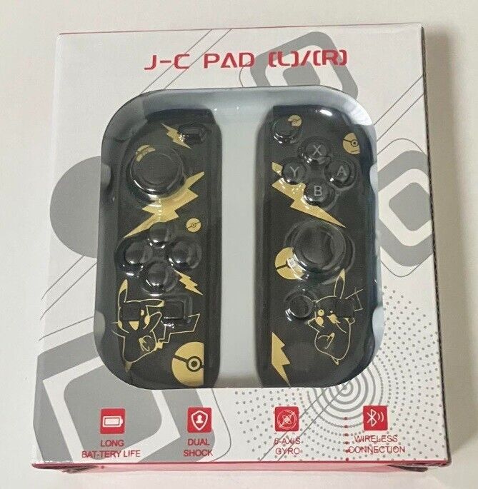 Nintendo Switch Joy-Con Pikachu Clear Black Pokemon Gaming Nintendo Switch Joy-Con Pikachu Clear Black Pokemon Gaming