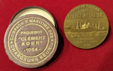 Compagnie Maritime des Chargeurs Réunis Paquebot Ader Médaille bronze 1954