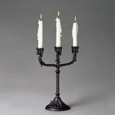 NEW John Derian for Target 12" X 10" Black Dripping Candelabra - Fast Ship - ✅✅