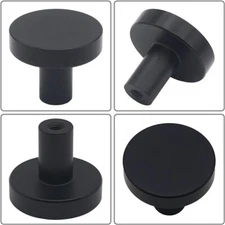 Therwen 50 Piece Cabinet Knobs, Matte Black
