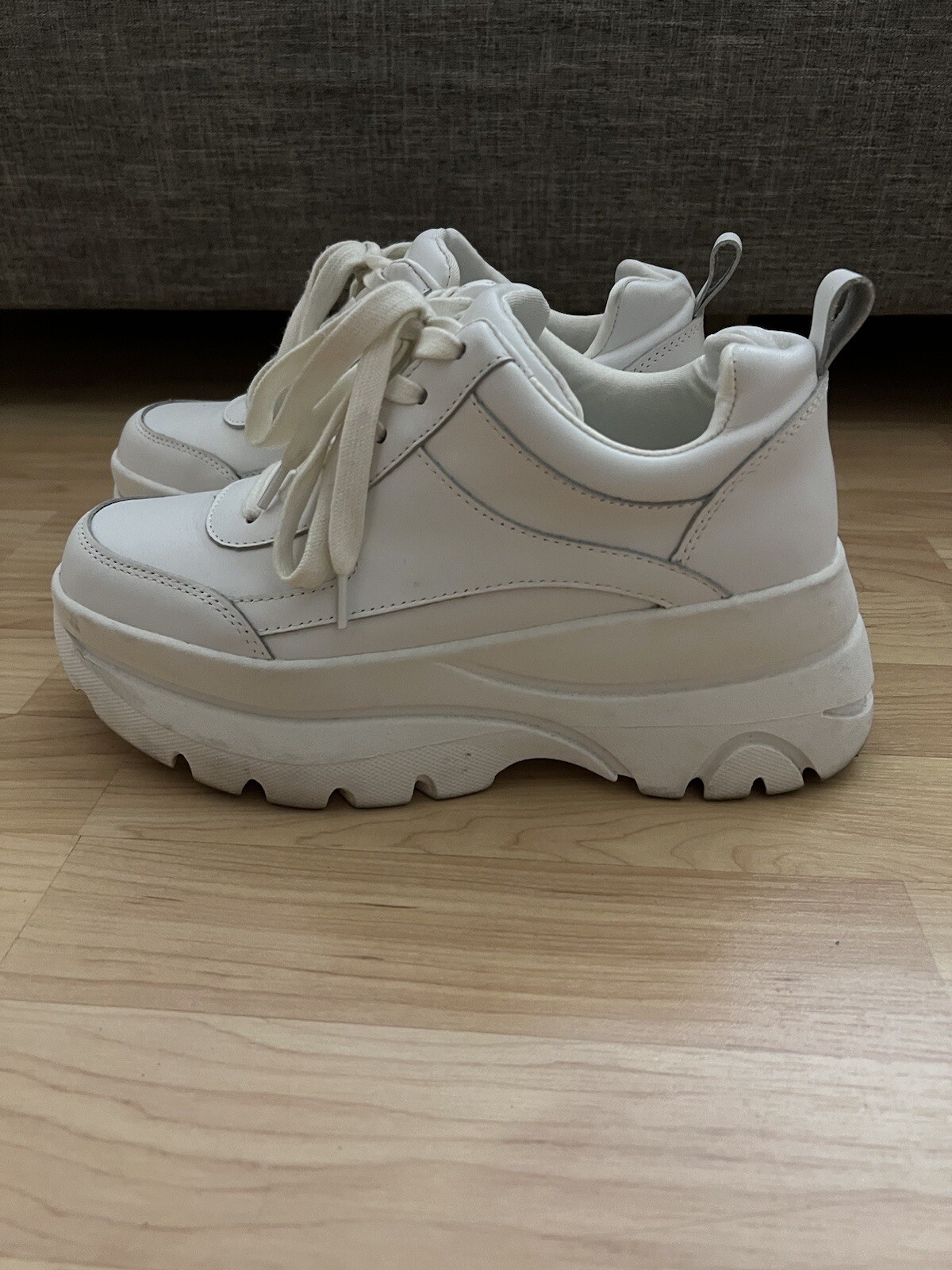 Steve Madden Hansel Women's White Platform Sneakers | eBay