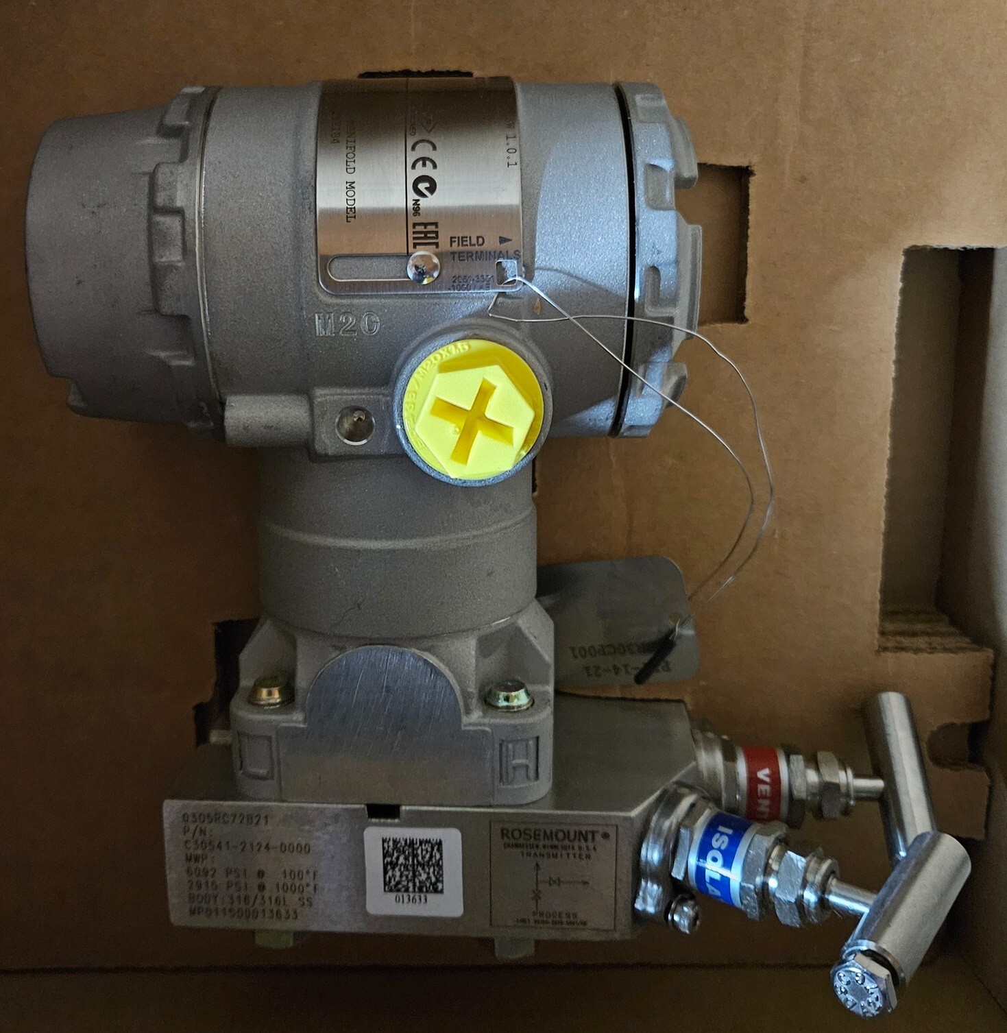 Rosemount 2051CG1A Stainless Steel Pressure Transmitter w/LCD Display - NEW #2