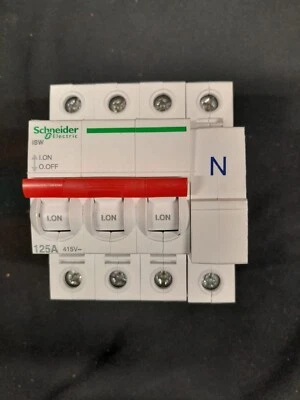 Schneider Merlin Acti9 Isobar 125A TP+N Isolator Switch Disconnector