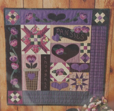 Pansies for Thoughts Quilt Pattern by Calico Hills Farm (30'' quilt)
