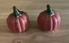 Fall Pumpkin Salt And Pepper Shakers, Set Of 2, 3 In Tall
