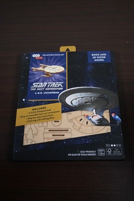 Incredi Builds Star Trek The Next Generation USS Enterprise 3D Wood Model Kit