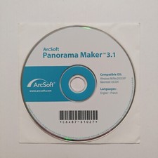 ArcSoft Panorama Maker 3.1 PC, CD-ROM Windows  Mac OS - EXCELLENT