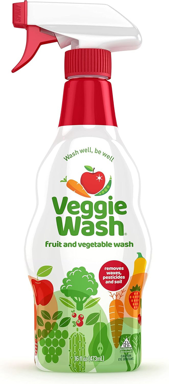 Veggie Wash Fruit & Vegetable Wash, Produce Wash and Cleaner, 16-Fluid Ounce