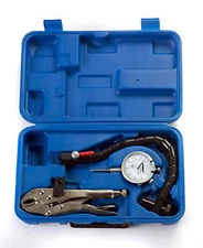 Central Tools 3D103 Rotor Run-Out Set With Locking Pliers And Flex-Arm 0-1'Range