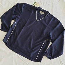 Men's Cutter & Buck SportFit Pullover Windbreaker Jacket Navy Blue SZ L