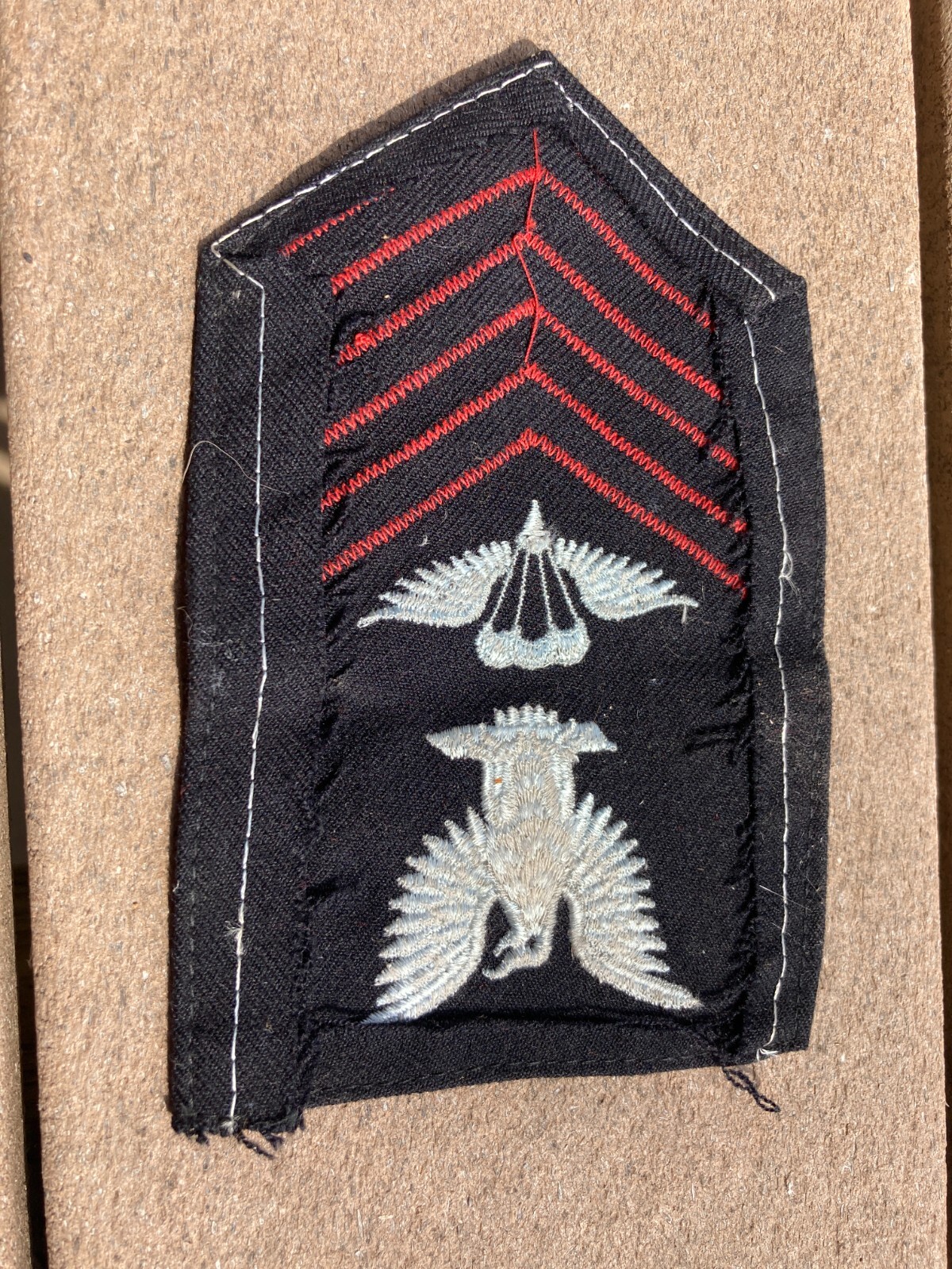 WW2 USN US Navy Parachute Rigger 1st Class US Navy rate rank Patch USN