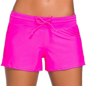 womens hot pink swim shorts