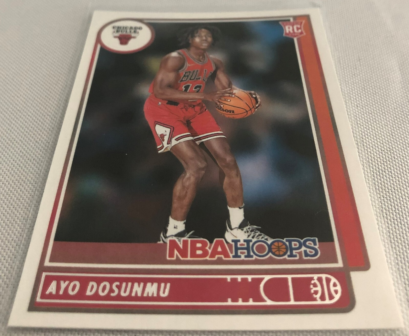 2021-22 Panini Hoops Basketball Ayo Dosunmu Chicago Bulls Rookie Card #240
