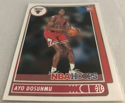 2021-22 Panini Hoops Basketball Ayo Dosunmu Chicago Bulls Rookie