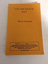 On the Black Hill 1st American uncorrected proof